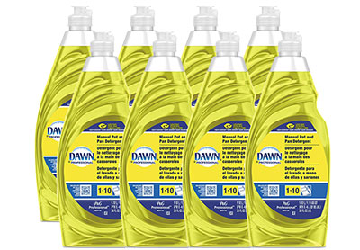 Image: Dawn Professional Lemon Scent Manual Pot & Pan Dish Detergent (1.12L x 8 Pack)