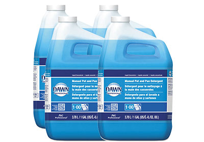 Image: Dawn Professional Original Scent Manual Pot & Pan Dish Detergent (1 Gal x 4 Pack)