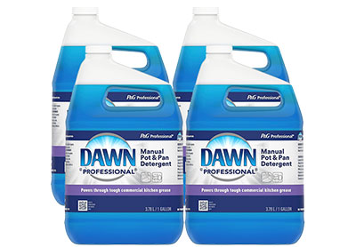 Image: Dawn Professional Original Scent Manual Pot & Pan Tough Commercial Grease Dish Detergent (1 Gal x 4 Pack)