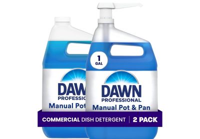 Image: Dawn Professional Scent Free Manual Pot & Pan Everyday Commercial Dish Detergent (1 Gal x 2 Pack)
