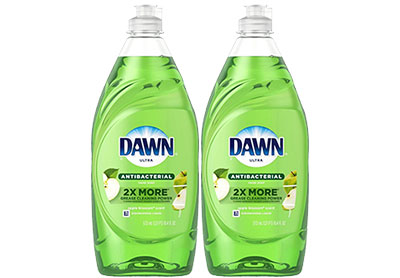 Image: Dawn Ultra Antibacterial Apple Blossom Scent Dishwashing Liquid (573mL x 2 Pack)