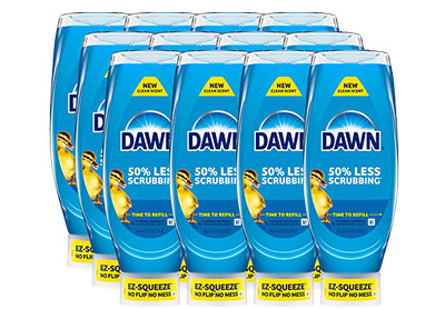 Image: Dawn Ultra EZ-Squeeze Original Scent Dishwashing Liquid (650mL x 12 Pack)