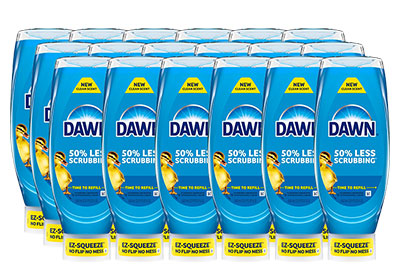 Image: Dawn Ultra EZ-Squeeze Original Scent Dishwashing Liquid (650mL x 18 Pack)