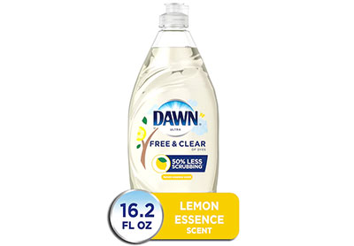 Image: Dawn Ultra Free & Clear Lemon Essence Scent Dishwashing Liquid (479mL)