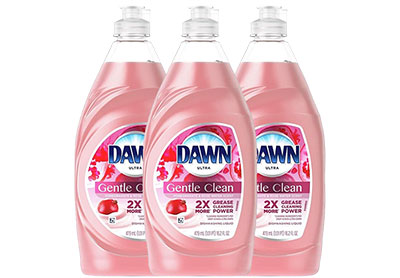 Image: Dawn Ultra Gentle Clean Pomegranate & Rose Water Scent Dishwashing Liquid (479mL x 3 Pack)