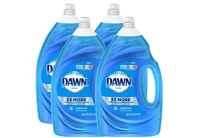 Image: Dawn Ultra Original Scent Dishwashing Liquid (1.66L x 4 Pack)