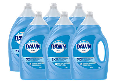 Image: Dawn Ultra Original Scent Dishwashing Liquid (1.66L x 6 Pack)
