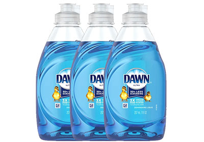 Image: Dawn Ultra Original Scent Dishwashing Liquid (207mL x 3 Pack)