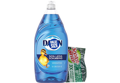 Image: Dawn Ultra Original Scent Dishwashing Liquid + Sponge Kit (1.12L + 1 Count)