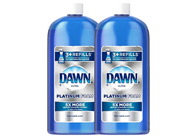 Image: Dawn Ultra Platinum Foam Fresh Rapids Scent Dishwashing Foam Refill (915mL x 2 Pack)