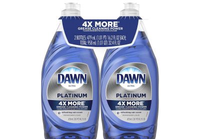 Image: Dawn Ultra Platinum Refreshing Rain Scent Dishwashing Liquid (479mL x 2 Pack)