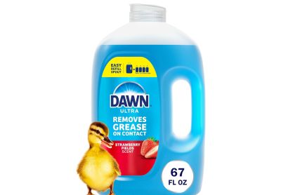 Image: Dawn Ultra Strawberry Fields Scent Dishwashing Liquid Refill (1.98L)