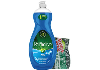 Image: Palmolive Ultra Oxy Deep Grease Cutting Power Dish Liquid + Sponge Kit (961mL + 1 Count)