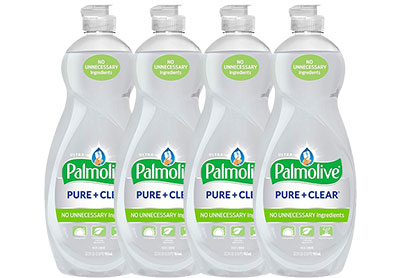 Image: Palmolive Ultra Pure + Clear Scent Free Dish Liquid (961mL x 4 Pack)
