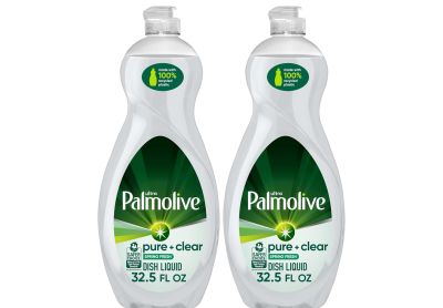 Image: Palmolive Ultra Pure + Clear Spring Fresh Scent Dish Liquid (961mL x 2 Pack)