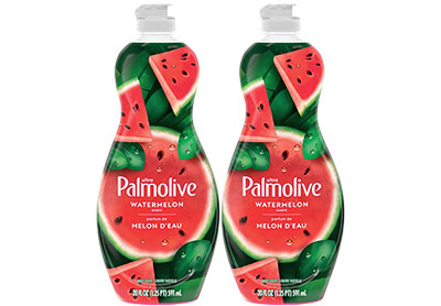 Image: Palmolive Ultra Watermelon Splash Scent Dish Liquid (591mL x 2 Pack)