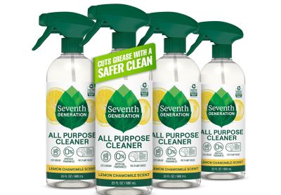 Image: Seventh Generation All Purpose Cleaner Lemon Chamomile Scent Dish Spray (680mL x 4 Pack)