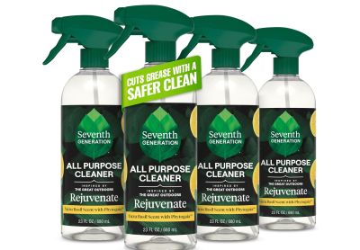 Image: Seventh Generation All Purpose Cleaner Yuzu Basil Scent with Phytogaia Dish Spray (680mL x 4 Pack)