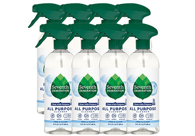 Image: Seventh Generation Free & Clear All Purpose Cleaner Scent Free Dish Spray (680mL x 8 Pack)