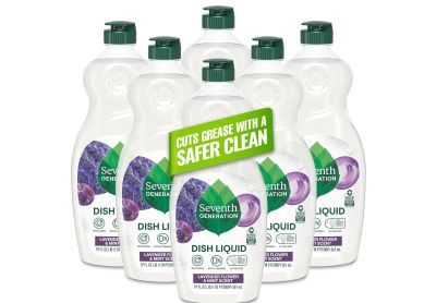 Image: Seventh Generation Lavender Flower & Mint Scent Dish Liquid (561mL x 6 Pack)
