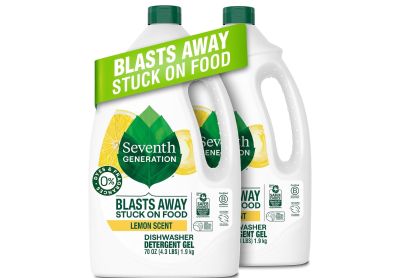 Image: Seventh Generation Lemon Scent Dishwasher Detergent Gel (1.9kg x 2 Pack)