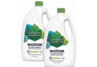 Image: Seventh Generation Power + Fresh Citrus Scent Dishwasher Detergent Gel (1.84kg x 2 Pack)