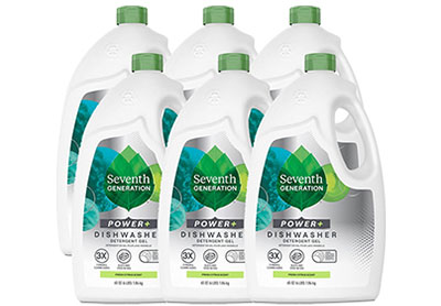 Image: Seventh Generation Power + Fresh Citrus Scent Dishwasher Detergent Gel (1.84kg x 6 Pack)