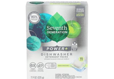 Image: Seventh Generation Power + Fresh Citrus Scent Dishwasher Detergent Packs (15 Count)