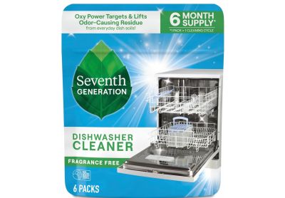 Image: Seventh Generation Scent Free Dishwasher Cleaner Packs (6 Count)