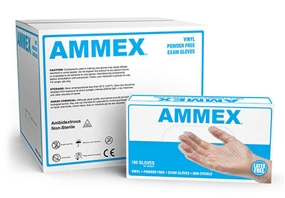 AMMEX Food Service Industrial Poly Gloves - Large - 1000 Count Case Disposable