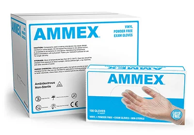 Image: AMMEX Clear Vinyl Exam Gloves (by Ammex)
