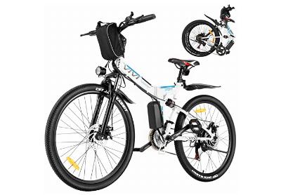 Image: Vivi M026TGB 26-inch 21-speed Folding Electric Bike For Adults 350W