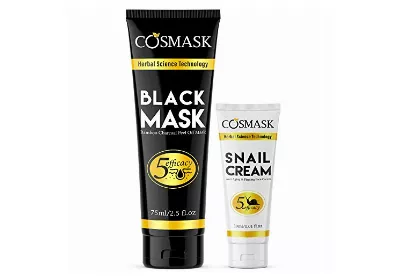 Image: COSMASK Bamboo Charcoal Peel Off Black Mask and Snail Cream (by Lua Lua)