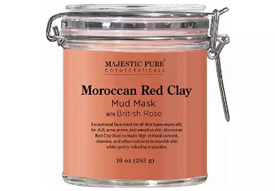 Image: MAJESTIC PURE Moroccan Red Clay Facial Mud Mask (by Majestic Pure)
