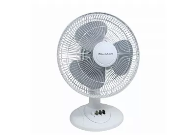 Image: Comfort Zone CZ121WT 12-inch Oscillating Table Fan