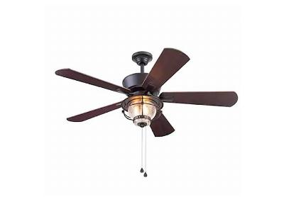 Image: Harbor Breeze 52-inch Reversible Airflow Ceiling Fan With Light Kit