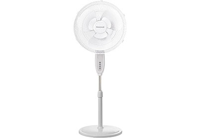 Image: Honeywell HSF1640W 16-inch Double Blade Pedestal Fan White With Remote Control
