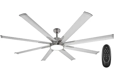 Image: Hykolity 72-inch Remote Control Industrial Ceiling Fan with LED Light