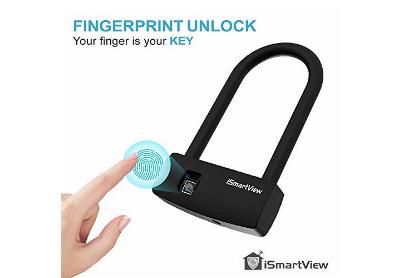 Image: iSmartView Fingerprint U-Shape Padlock (by Ismartview)