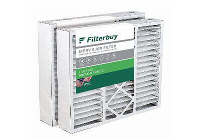 Image: Filterbuy 20x20x5 MERV-8 Pleated AC Furnace Air Filter for Honeywell 2-pack
