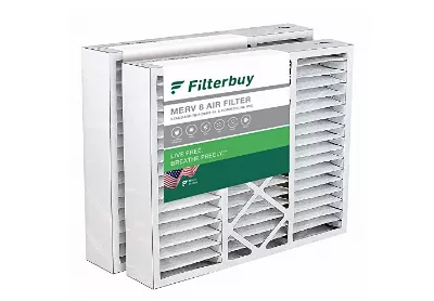 Image: Filterbuy 20x25x5 MERV-8 Pleated AC Furnace Air Filter 2-pack