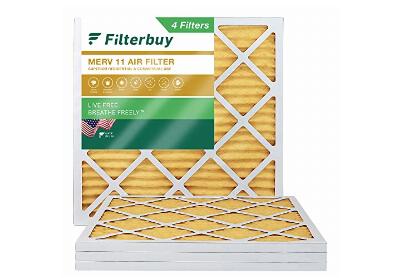 Image: Filterbuy MERV-11 20x20x1 Allergen Defense Furnace Air Filter 4-Pack