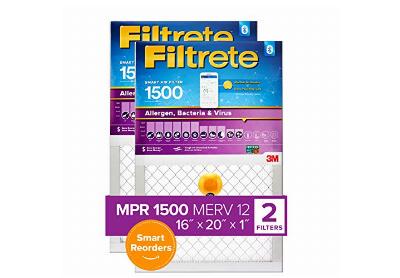 Image: Filtrete 16x20x1 MPR-1500 Smart Replenishable AC Furnace Air Filter 2-pack (by 3M)