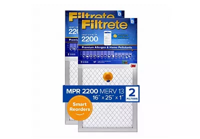 Image: Filtrete 16x25x1 MPR-2200 Smart Replenishable AC Furnace Air Filter 2-pack (by 3M)