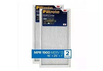 Image: Filtrete MPR-1900 16x25x1 Healthy Living AC Furnace Air Filter 2-Pack (by 3M)