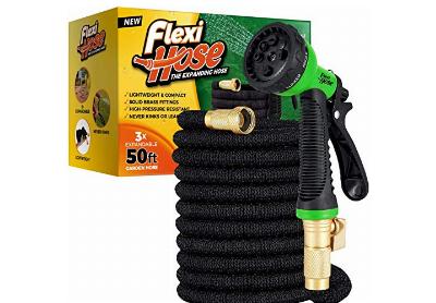 Image: Flexi Lightweight Expandable Garden Hose With 8-Pattern Nozzle (by Flexi Hose)