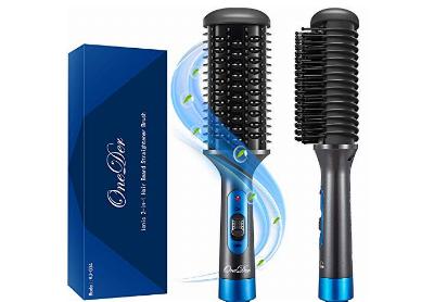 Image: OneDer Ionic 2-in-1 Hair Beard Straightener Brush (by Oneder)