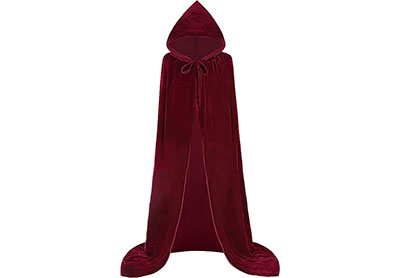 Image: Aliziway Hooded Full Long Velvet Cloak