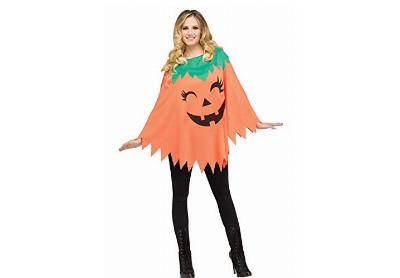Image: Fun World Adult Pumpkin Poncho