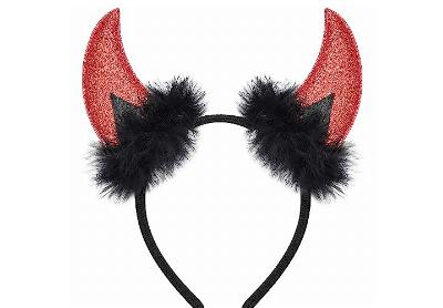Image: Glitter Red Devil Horns Headband